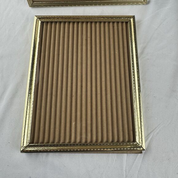 Vintage Ornate Picture Frames For 8x10 Photos Metal w Glass Panel Lot Of 2 - Picture 2 of 5